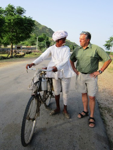 Another time, another place, I might have rented a bike and gone along on his rounds with him.