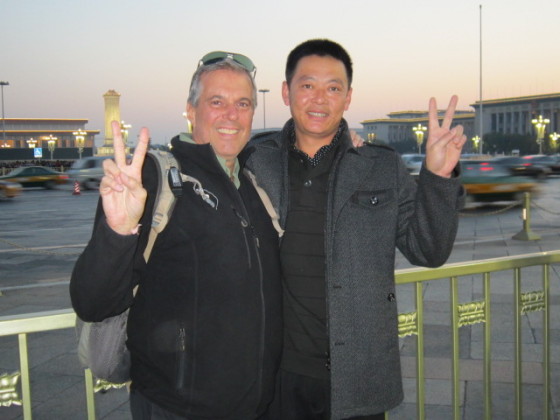 Random Chinese man insisted on having his photo taken with me in Tiananmen Square and threw his arm around my shoulder.