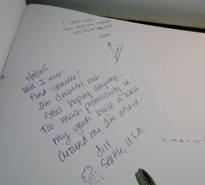 Another message in the guest book.