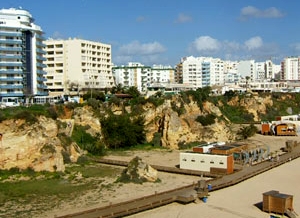 One of the built-up regions that made us head for the hills.