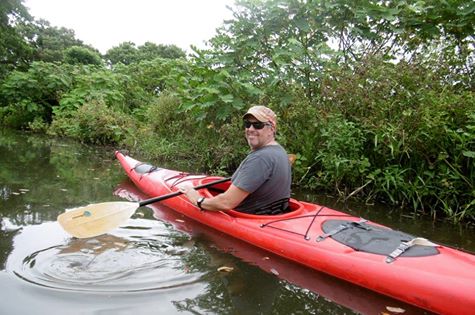 Happy guy in a kayak; what better way to start a Tuesday?