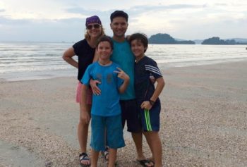 Rose, Anthony, Emile and Filou - voyaging together.