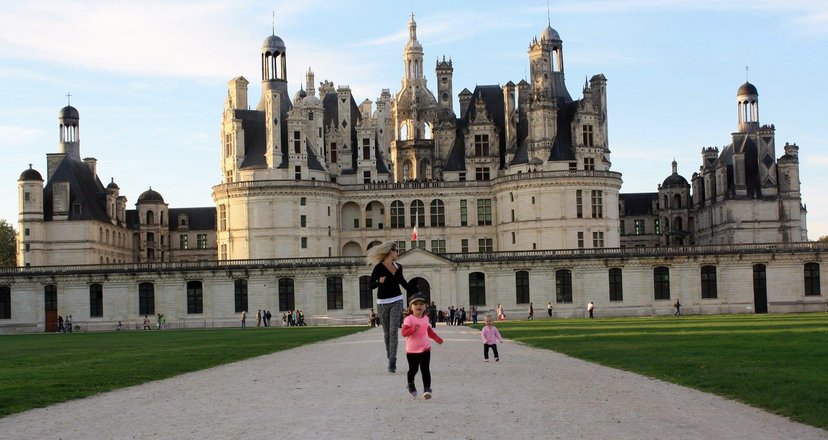 Lisa and girls adventuring in France.